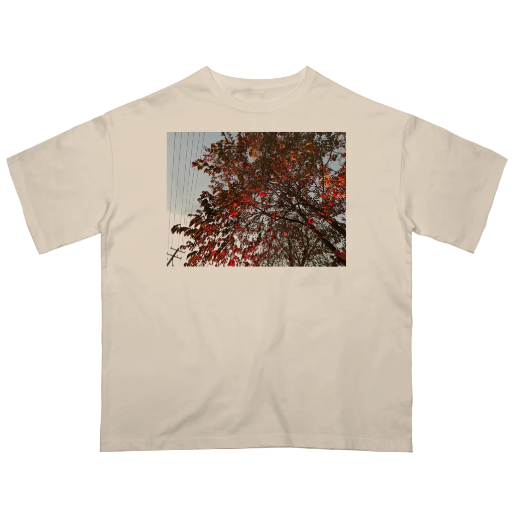 空屋　sorayakusakaの201910181619002　桜の紅葉 Oversized T-Shirt