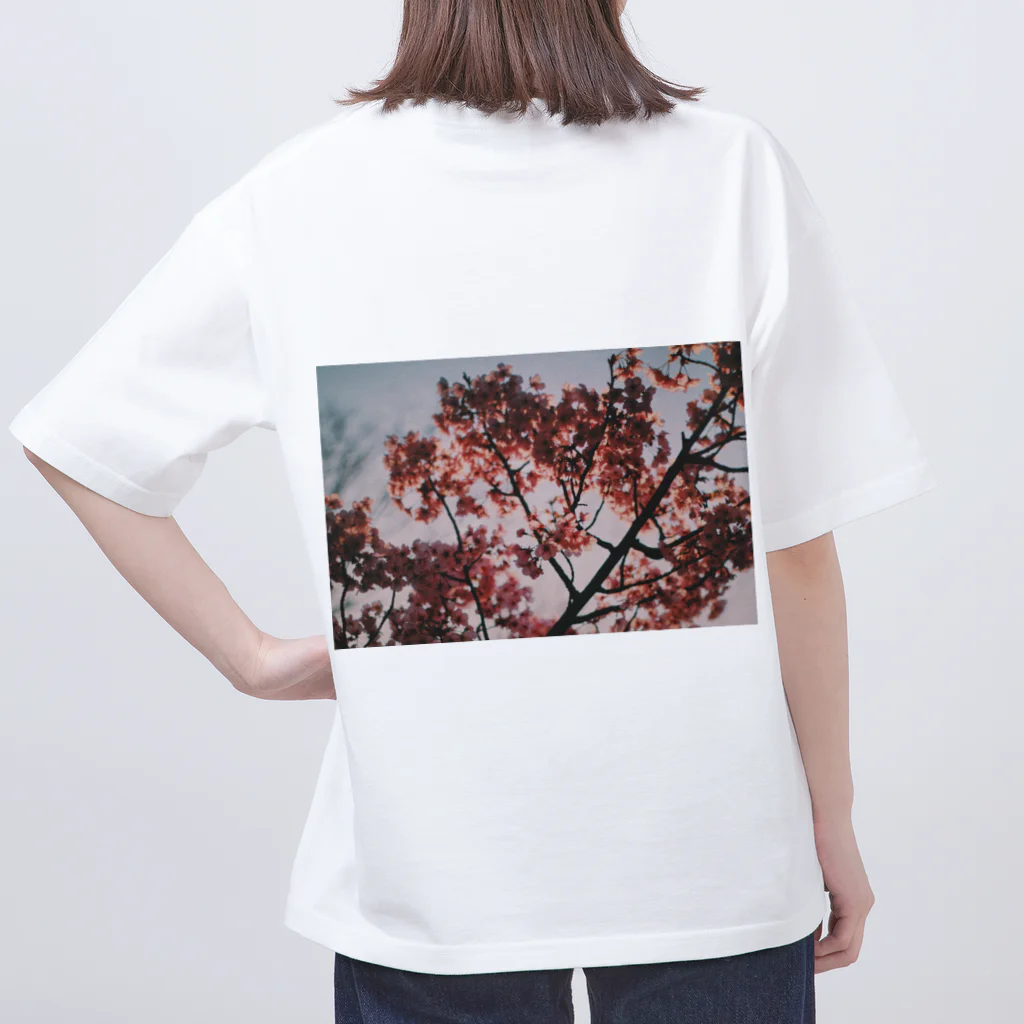 ばやし/8845の8845-sakura Oversized T-Shirt