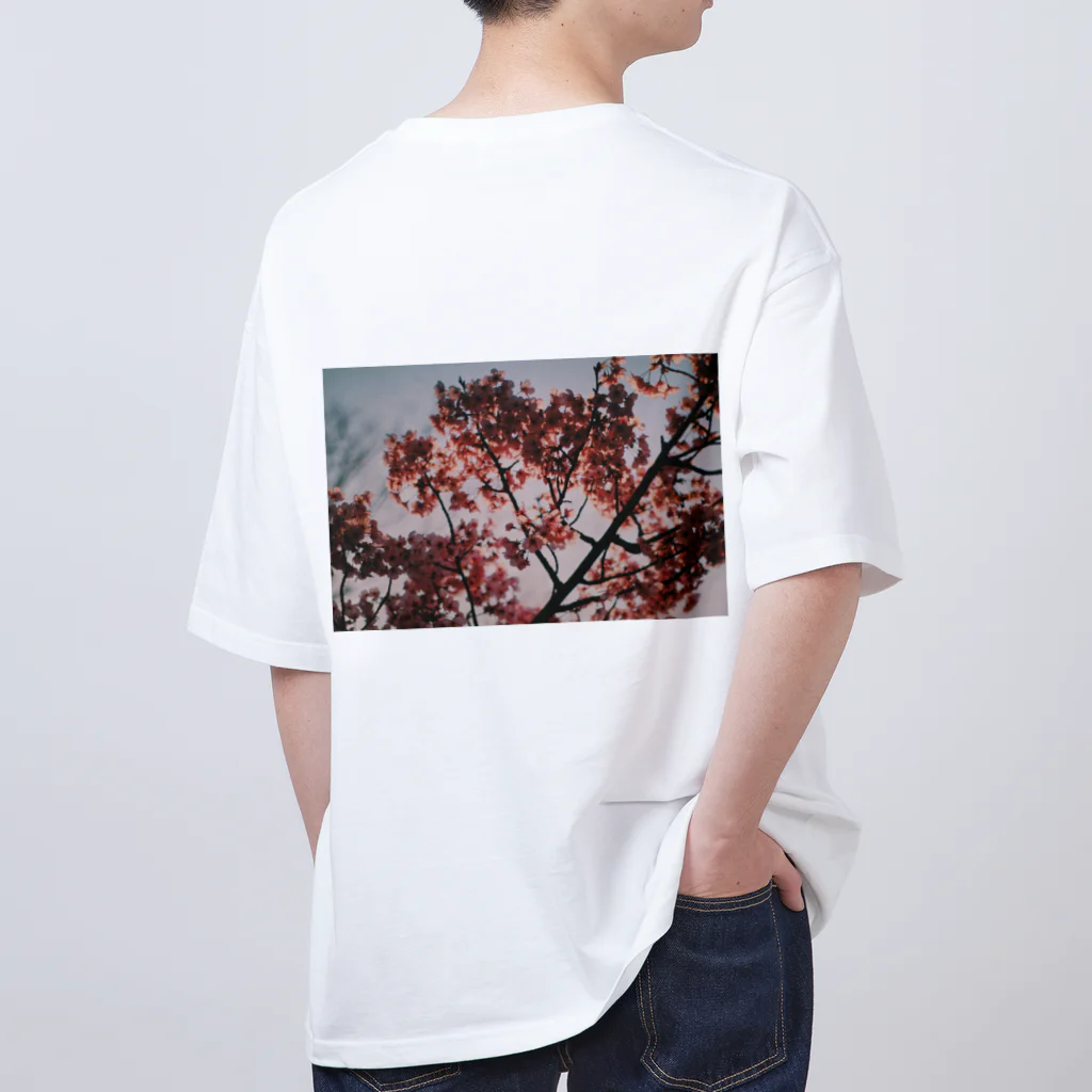 ばやし/8845の8845-sakura Oversized T-Shirt