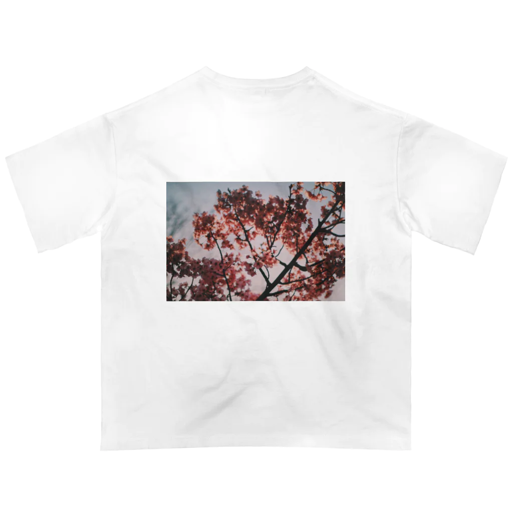 ばやし/8845の8845-sakura Oversized T-Shirt