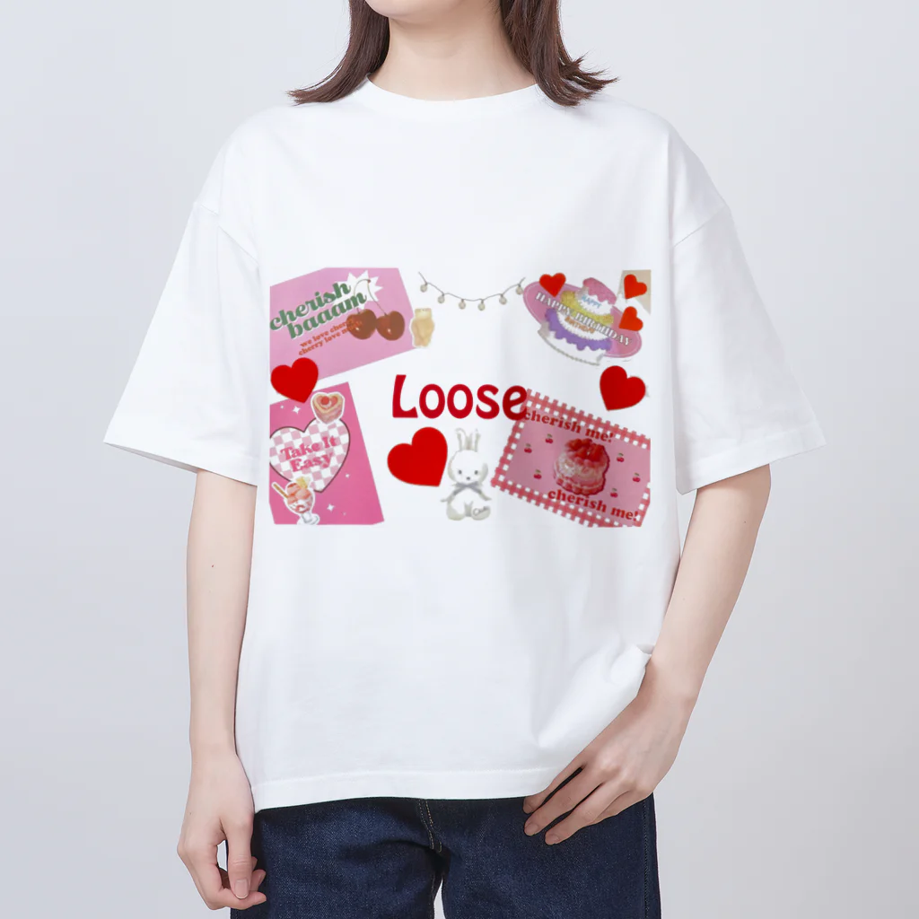 Looseの充血looseちゃん オーバーサイズTシャツ