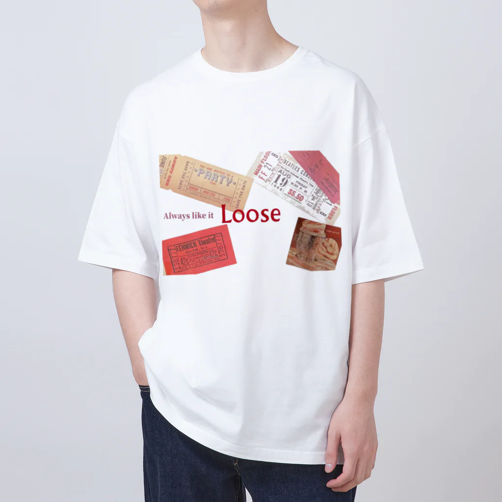 Looseの初めての切手 オーバーサイズTシャツ