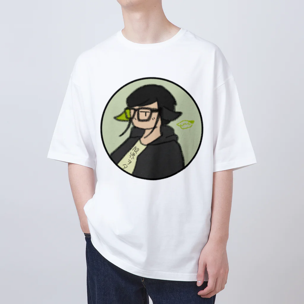 めがねのひとの限界ヲタクのアイコン Oversized T-Shirt