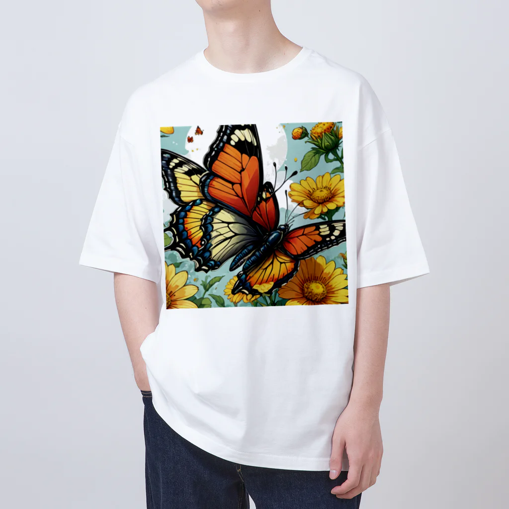 HERAX(へラックス）2号店の美しき蝶の舞 Oversized T-Shirt