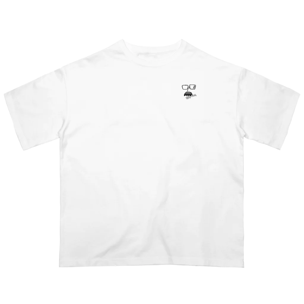 Kicks FamのIMPORTANTE-FAMIGLIA　ひげめがね オーバーサイズTシャツ