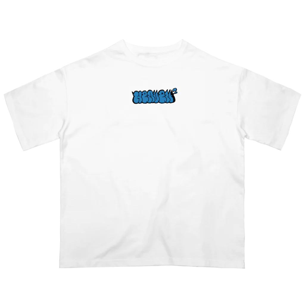 Danny-HeavenのHEAVENロゴ(ミズイロ) オーバーサイズTシャツ