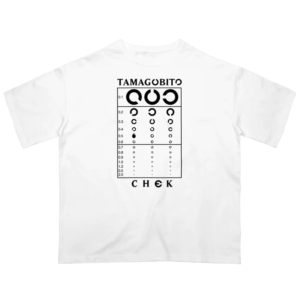 Culture Clubの[ TAMAGOBITO ] 視卵力検査 Oversized T-sh① Oversized T-Shirt