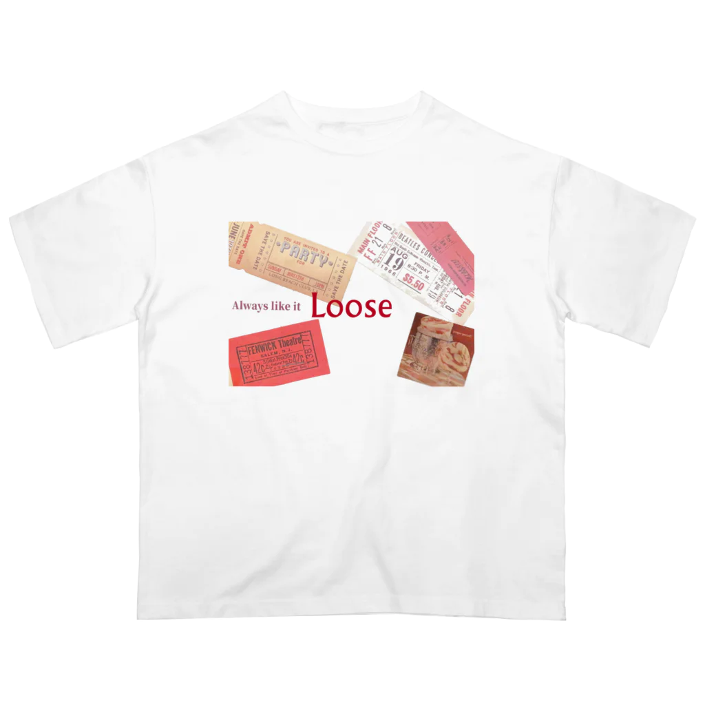 Looseの初めての切手 オーバーサイズTシャツ