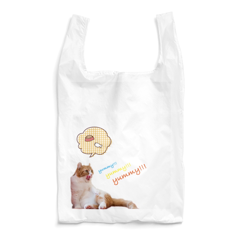 ひとり猫カフェにあにゃあ 腹ぺこみたらしちゃん 猫カフェにあにゃあグッズショップ Catcafenearnya のエコバッグ通販 Suzuri スズリ