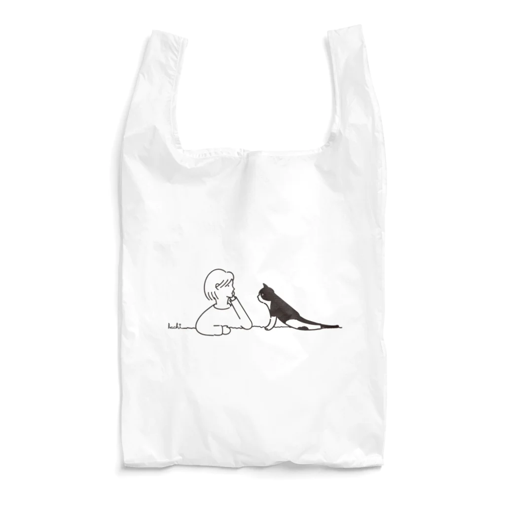 ハチワレ猫　ハチのお店のナナとハチ Reusable Bag