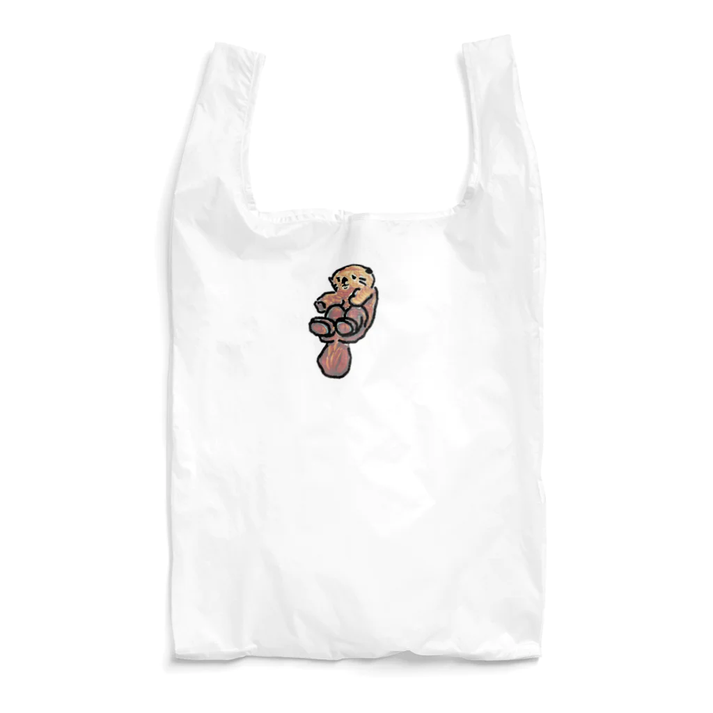 一色に統一できなくて白の哀愁ラッコ Reusable Bag