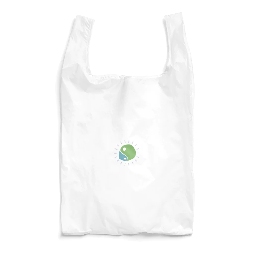 ジビエ屋のゆるマガタマ（水色×黄緑） Reusable Bag