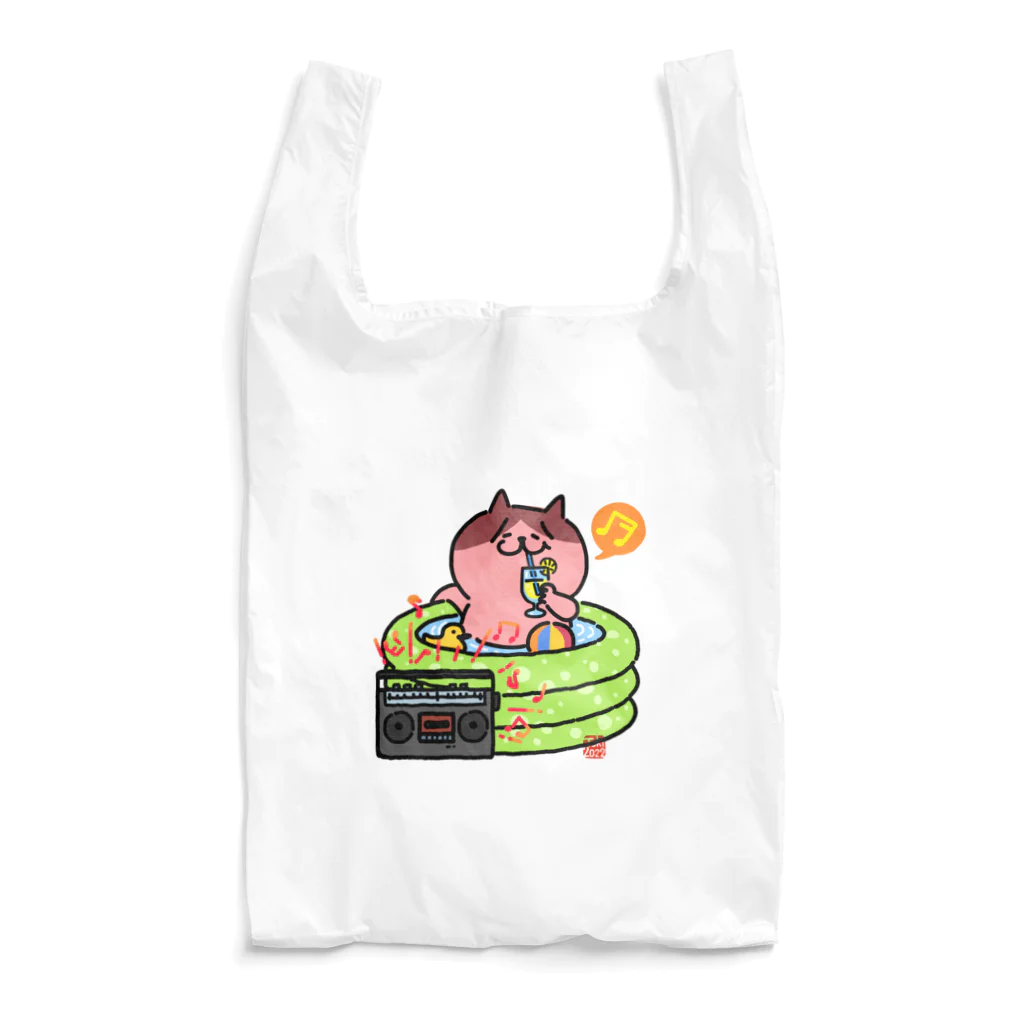 tokisanのビニールプールでまったり猫さん。 Reusable Bag