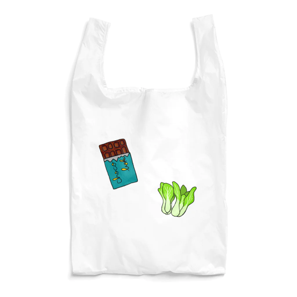 ちょこぼく！のチョコミントと青梗菜 Reusable Bag