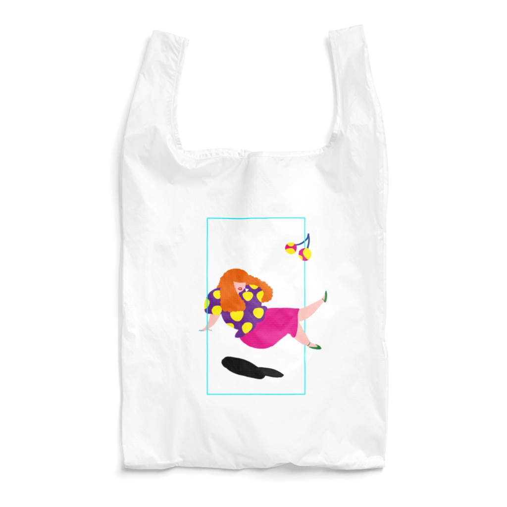 fig-treeの水玉の女04 Reusable Bag