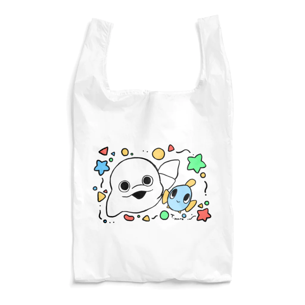 まろやか海の家のまろとおさかなさん Reusable Bag