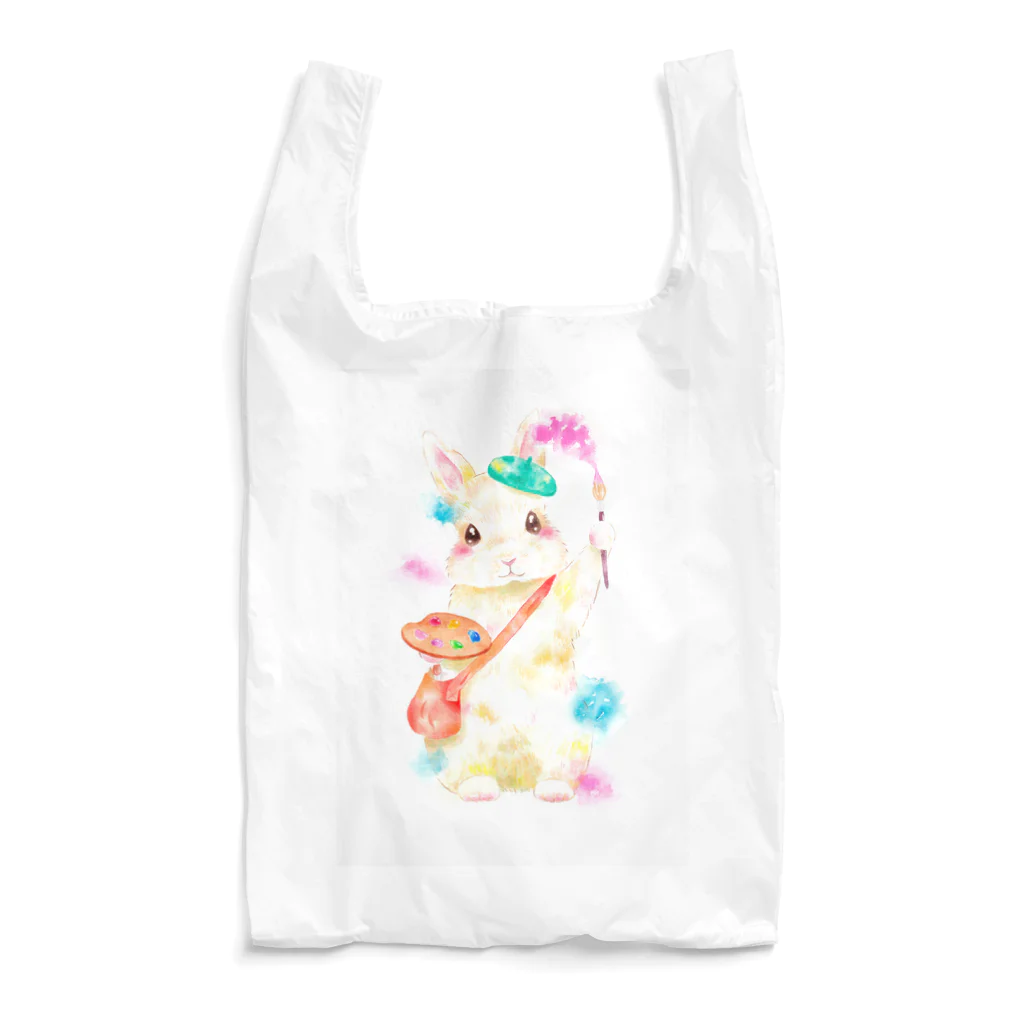 しず華＊(カラー･リボンボン)の絵描き屋のキキくん Reusable Bag