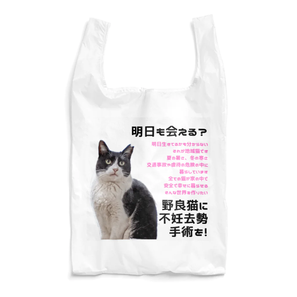 猫にゃんネットワーク府中の不妊去勢手術のお願い（中河原のワケちゃん） Reusable Bag