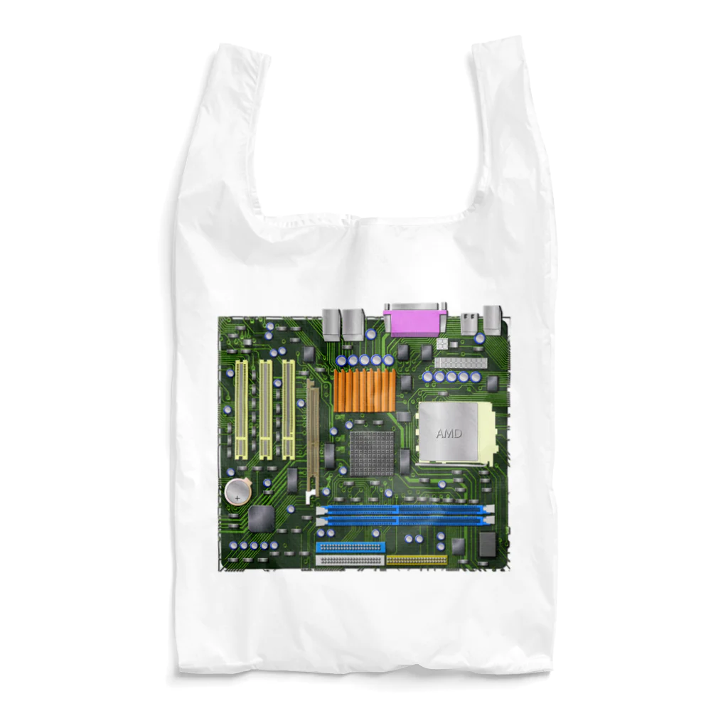 旨味教授といちごもちぷりんのパソコンのマザーボード Reusable Bag