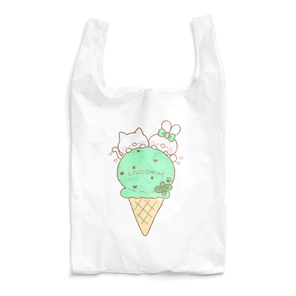 taka💚チョコミン党&猫のチョコミントアイス Reusable Bag