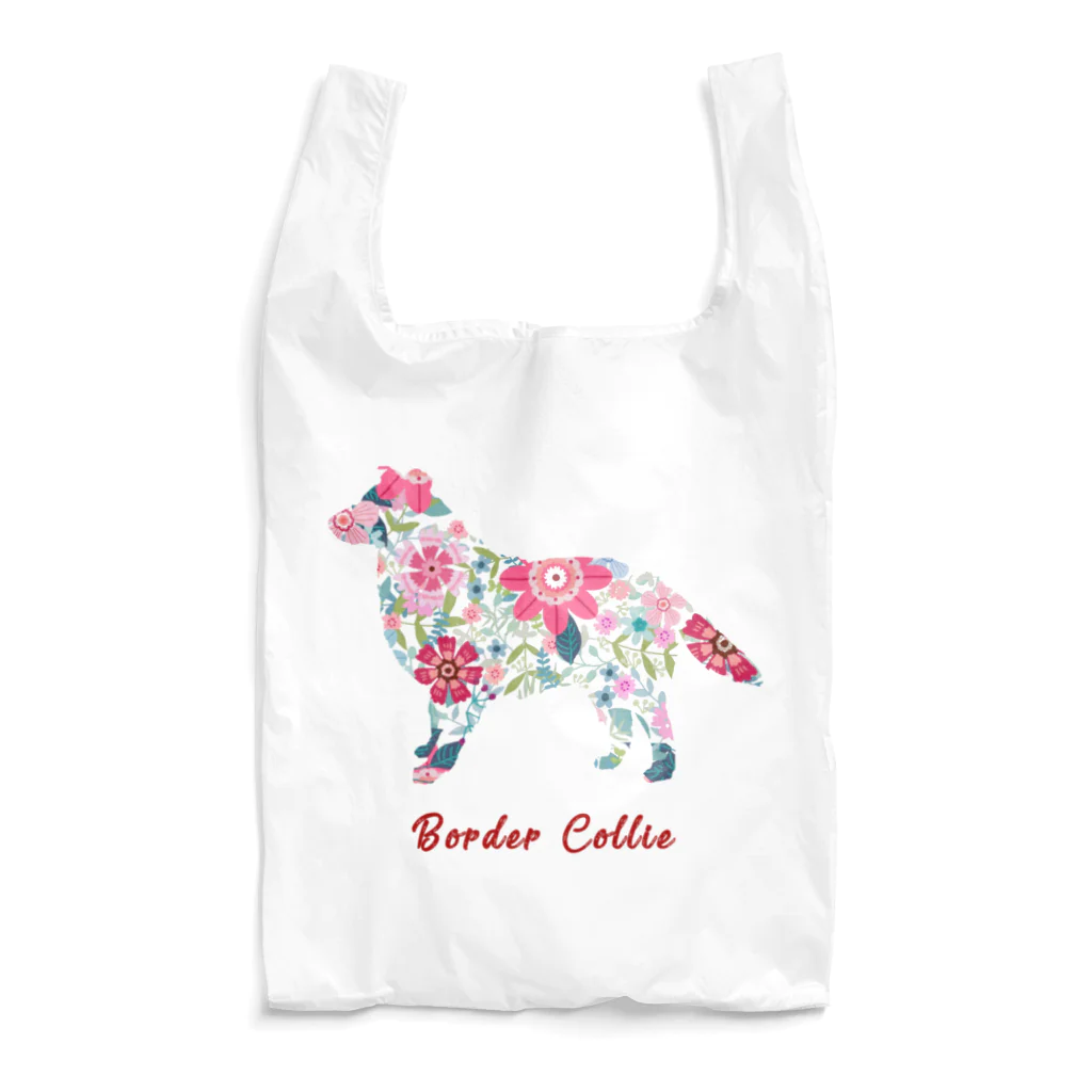 AtelierBoopの花kauwela　ボーダーコリー Reusable Bag