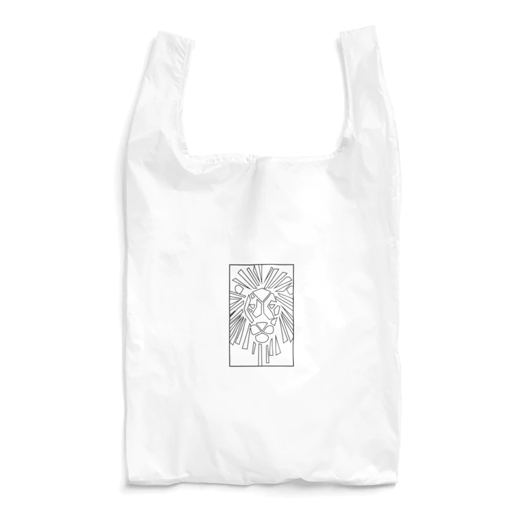 chicodeza by suzuriのライオンの線画マーク Reusable Bag