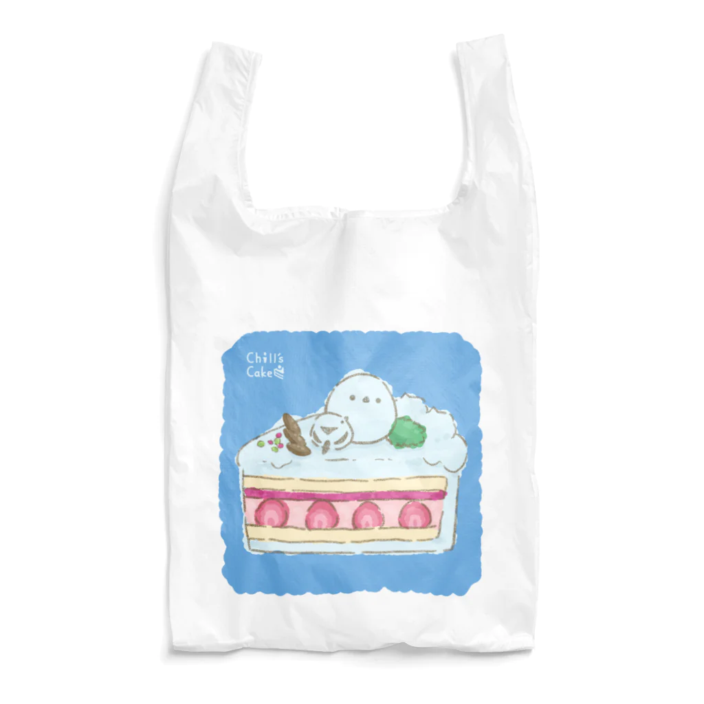 Chill`s Factoryのしろいケーキ シマエナガ Reusable Bag