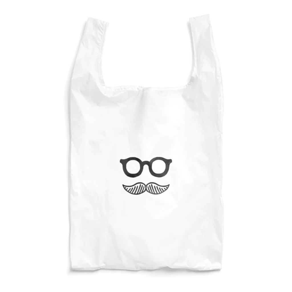 Andiamoのシンプルおひげ。（字なし/黒） Reusable Bag