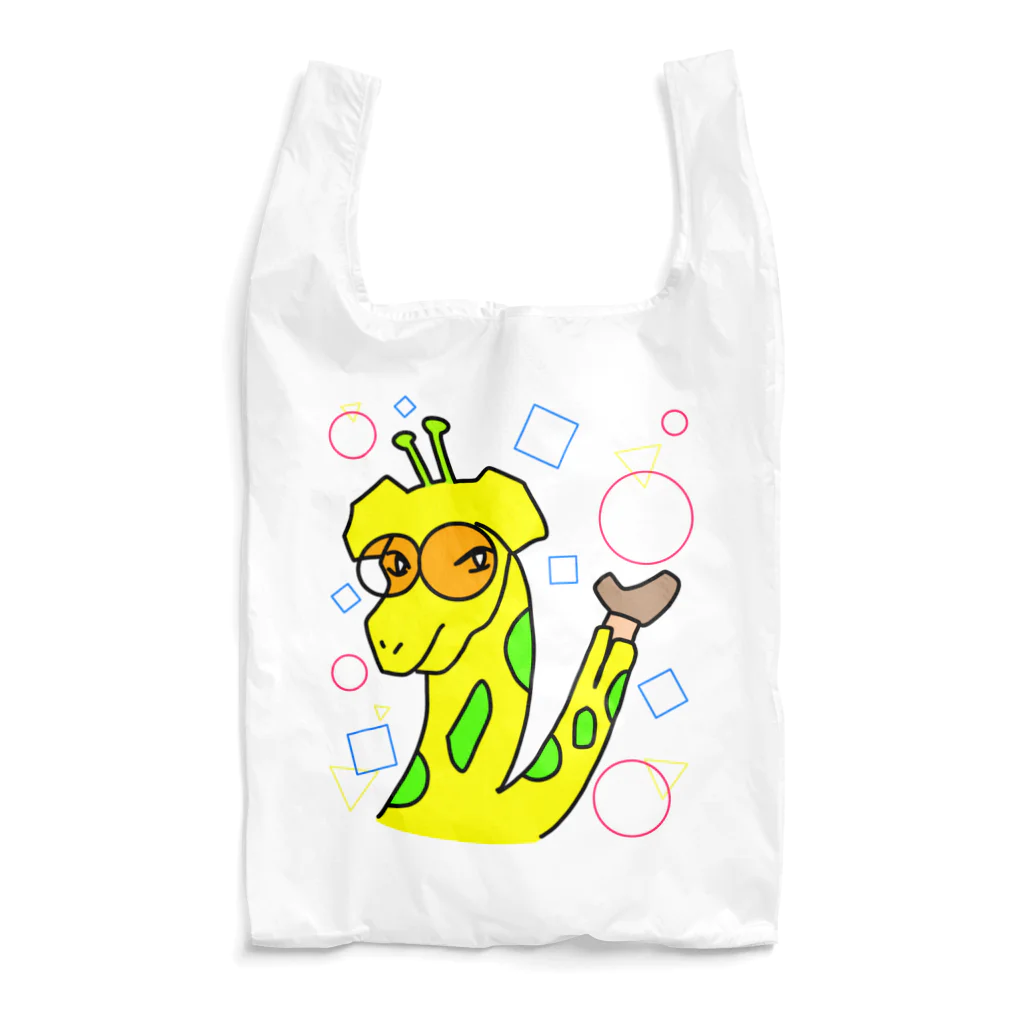 greetenのメガネきりん先生 Reusable Bag