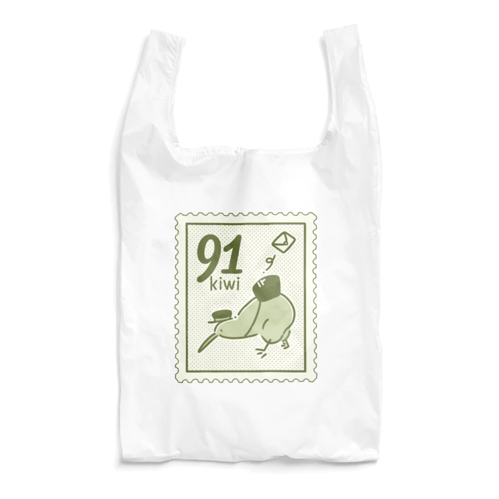 イニミニ×マートのキーウィの切手 Reusable Bag