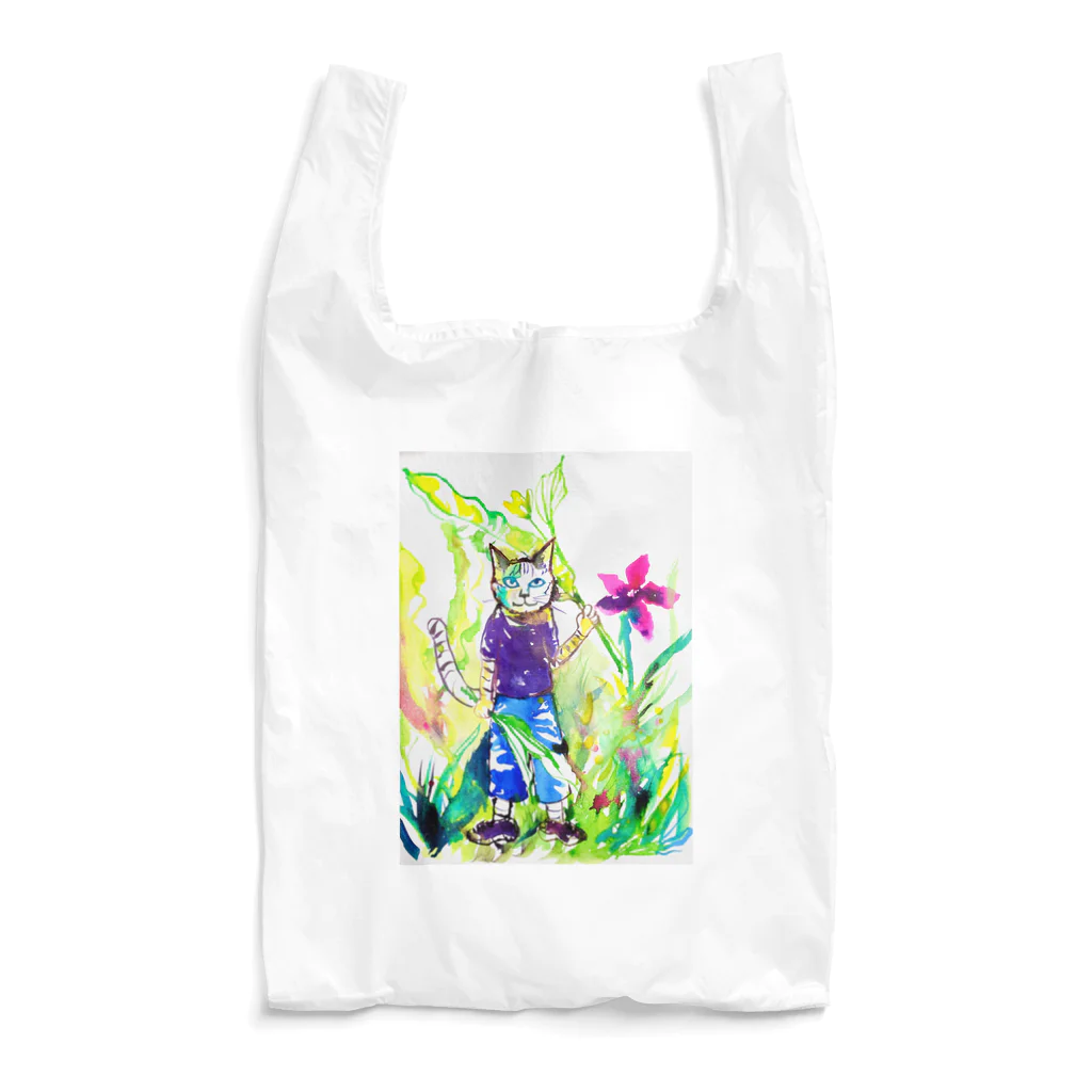 あおニャーマンの猫の少年 Reusable Bag