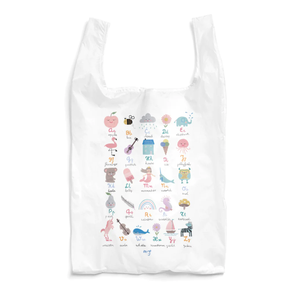 たにざきまほ/Maho TanizakiのいろいろアルファベットA Reusable Bag