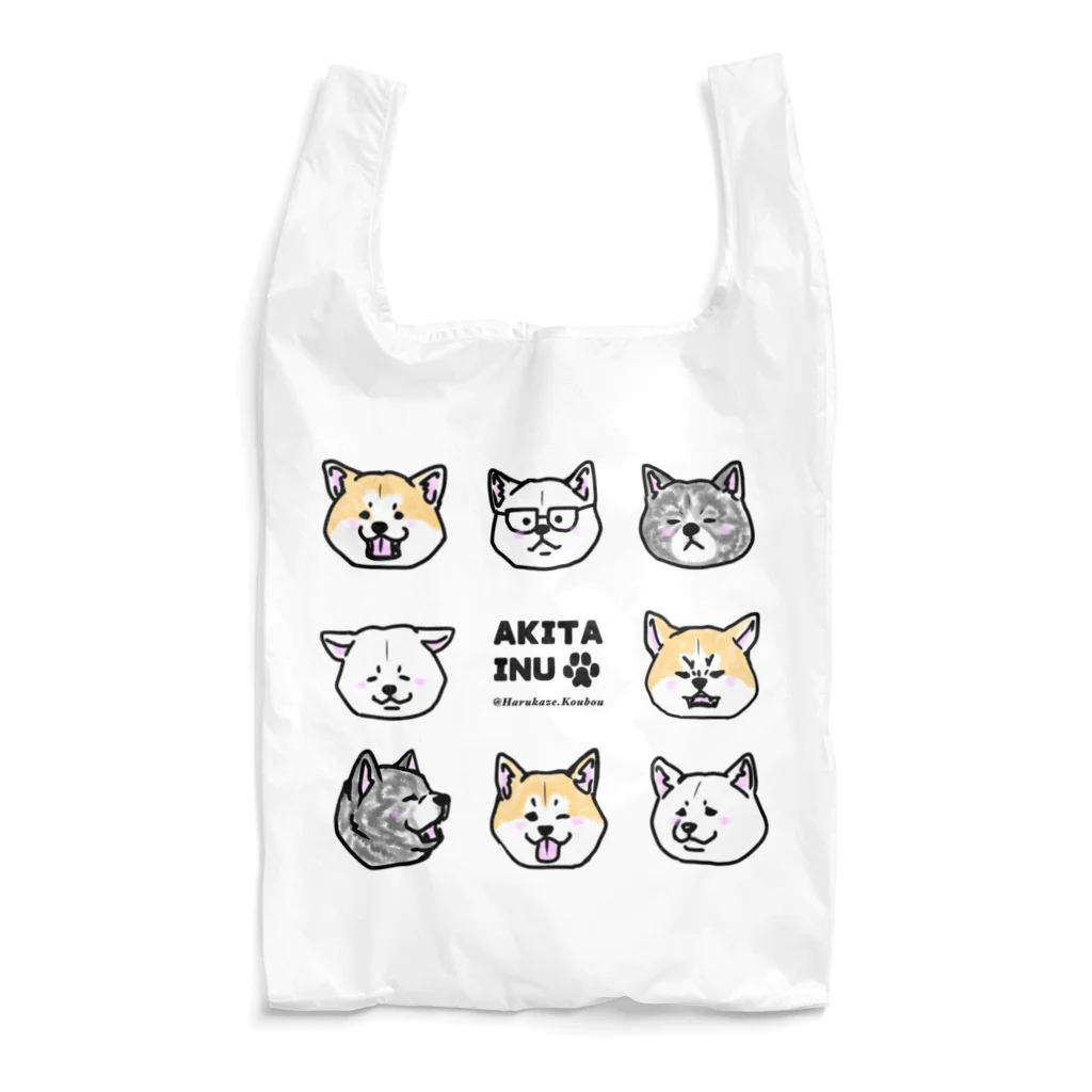 春風工房のAkita face  Reusable Bag