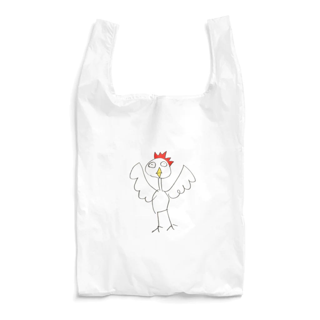 nami画伯のお部屋のにわとりは驚いた Reusable Bag