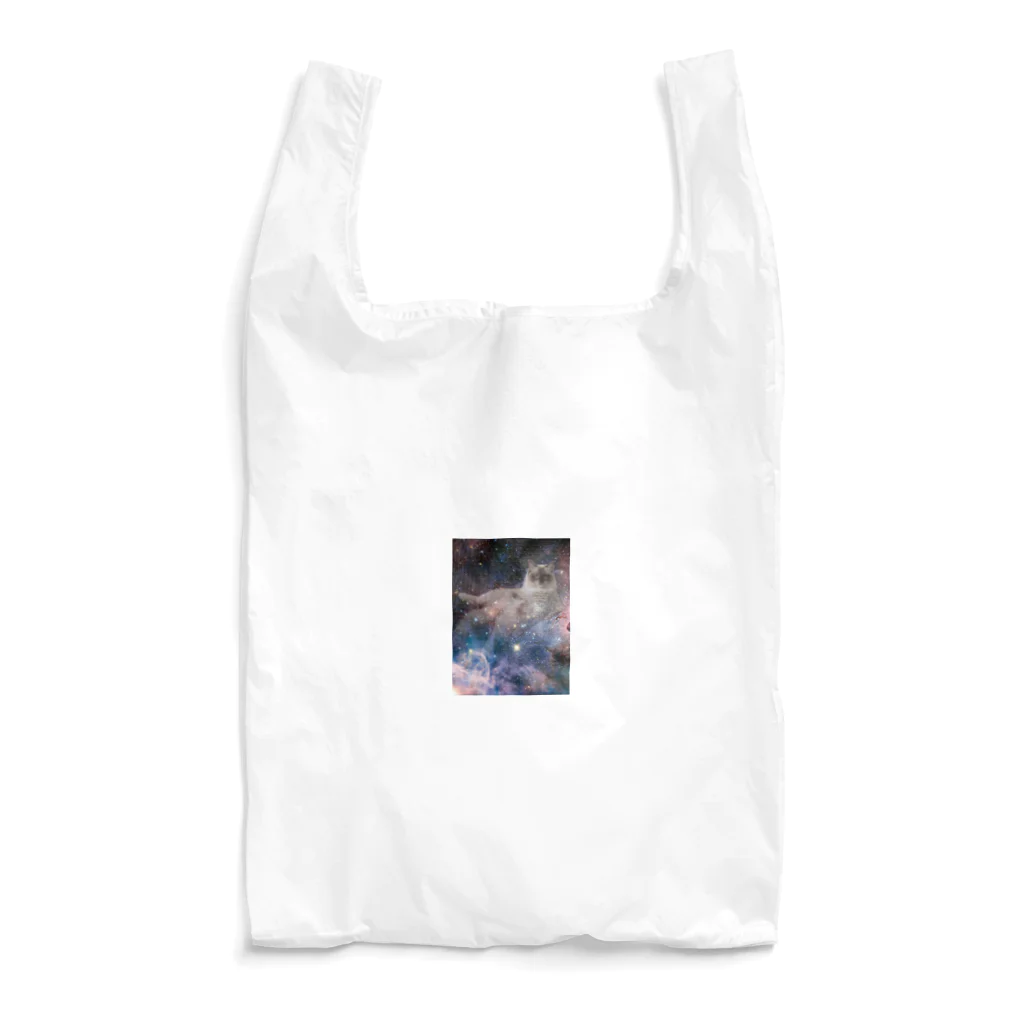 BFCisのBLACK FACE CAT in space  Reusable Bag