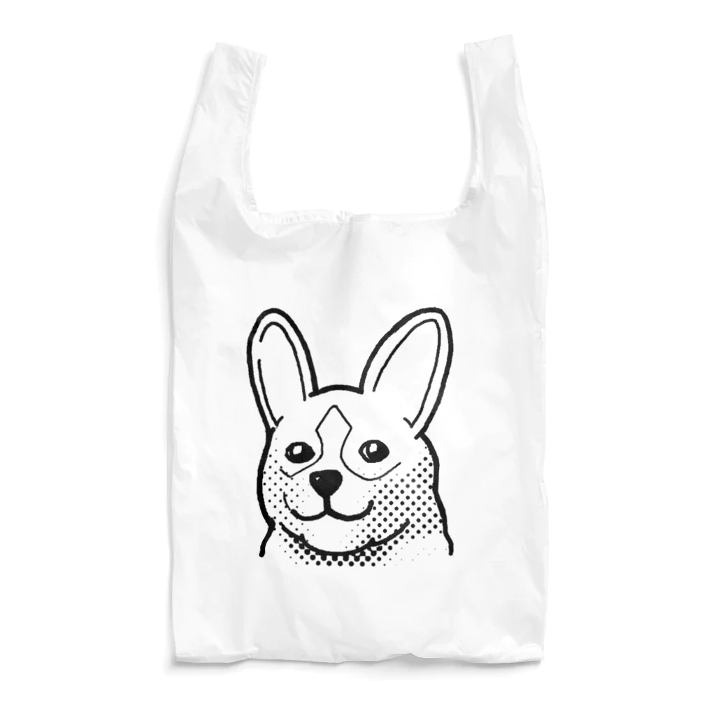 週刊少年ライジングサンズのコーギー 黒 Reusable Bag