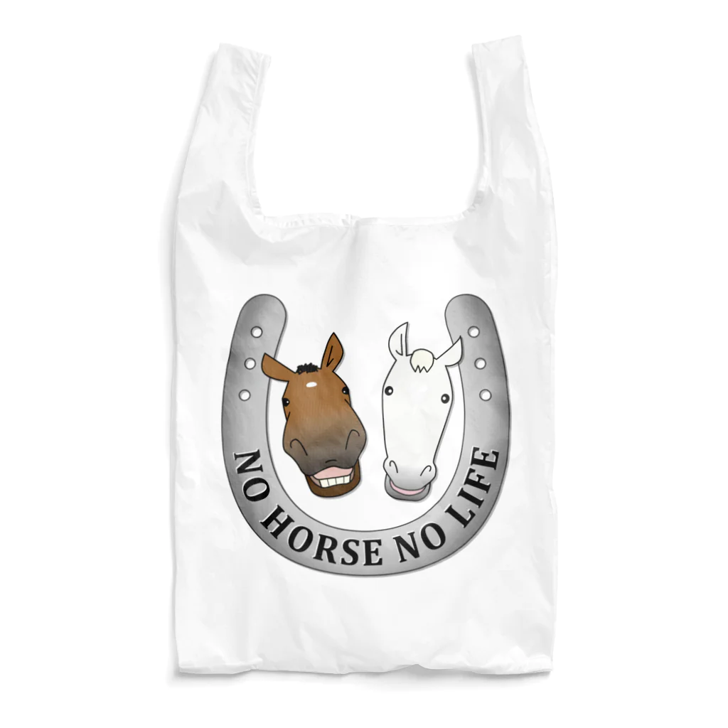 SHOP HAPPY HORSES（馬グッズ）の蹄鉄デザイン（メタル） Reusable Bag