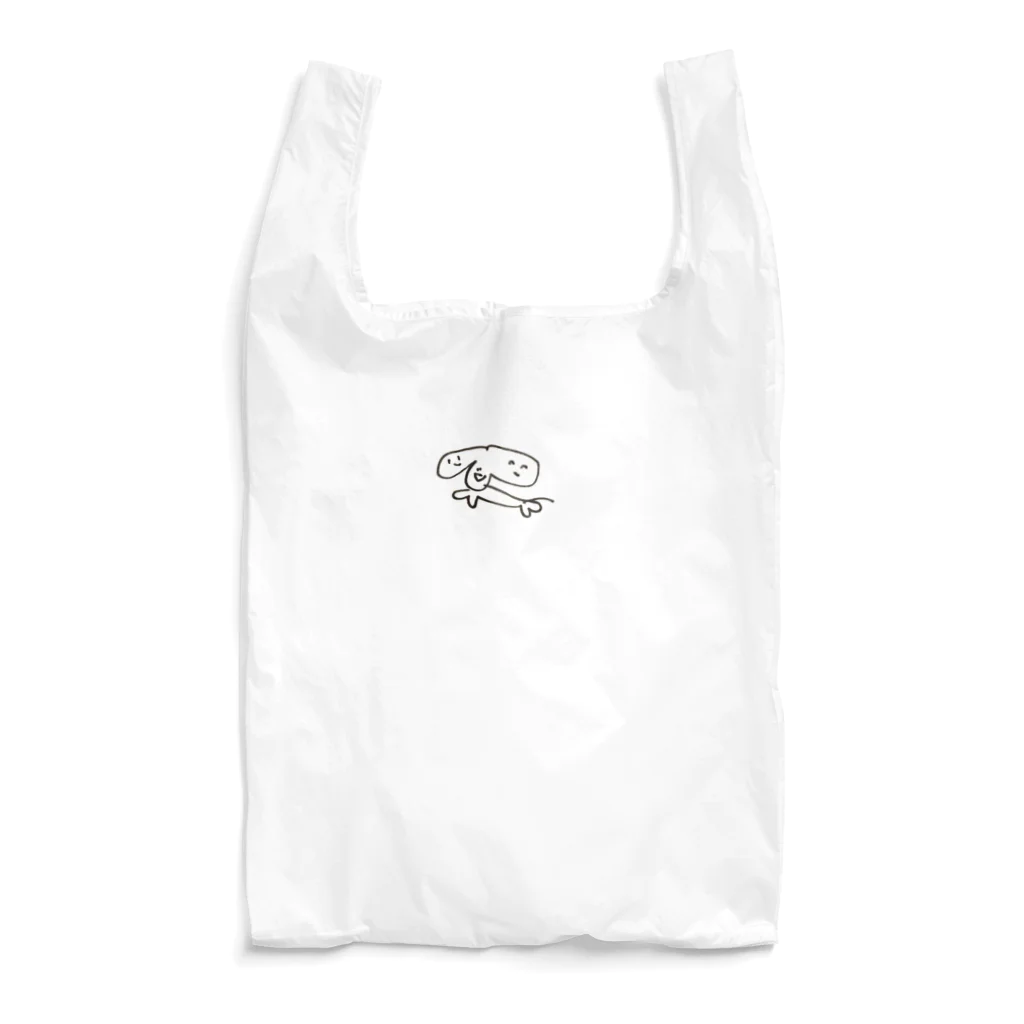 しろくろコアラ商店のハッピー三面わんちゃん Reusable Bag