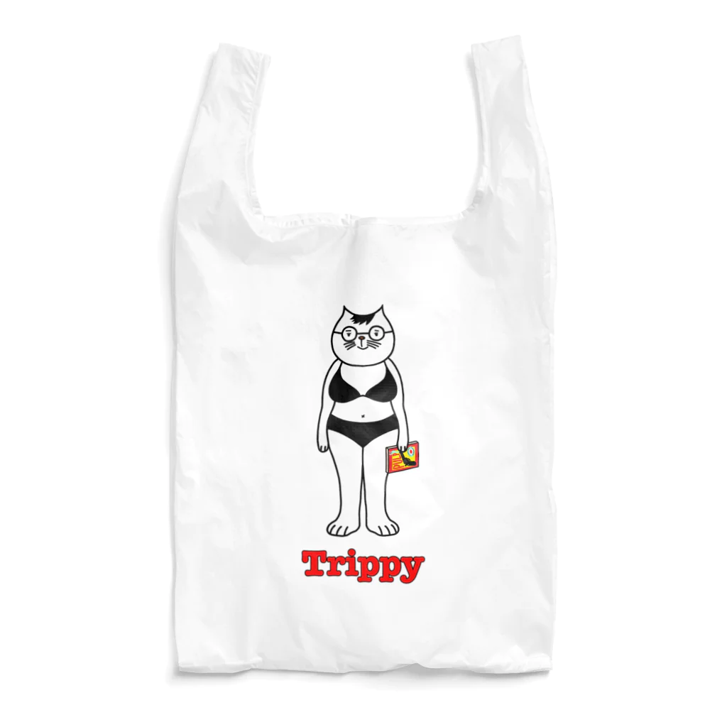 Mad The Buu ( ま な ぶ )の旅する猫ちゃん、トリッピー ( 水着バージョン） Reusable Bag