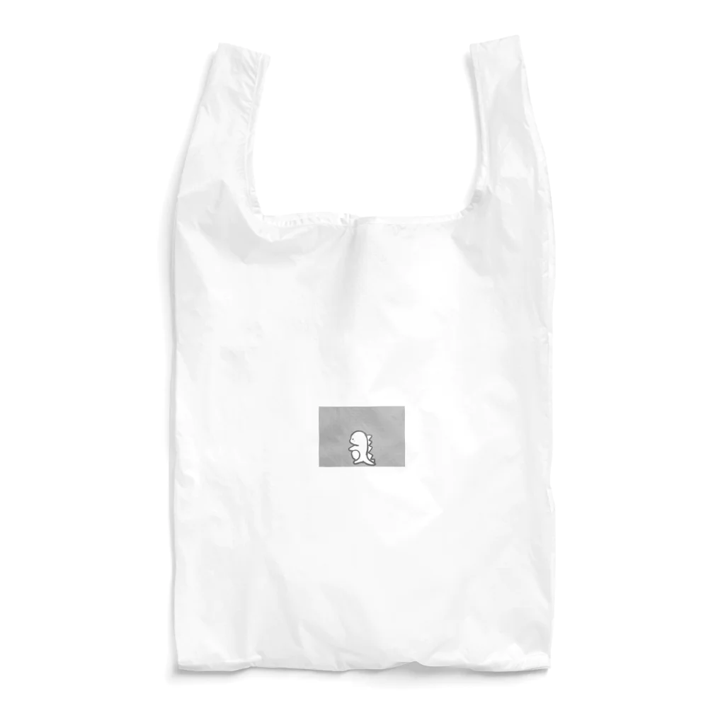 soyo11のゆるかわ恐竜 グレー Reusable Bag