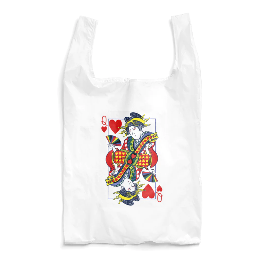 浮世絵はんの浮世絵トランプ/クイーン Reusable Bag