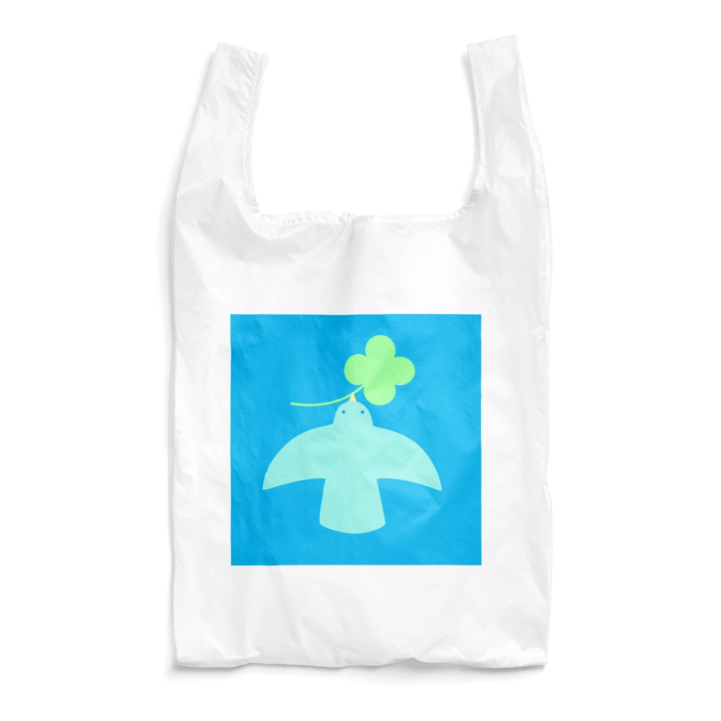 AROMA☆LOVELYのクローバーを運ぶ鳥 Reusable Bag