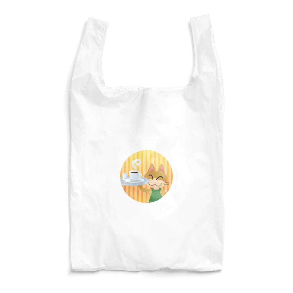 雑貨屋きゅう＠suzuri支店のねこオーナーのコーヒー Reusable Bag