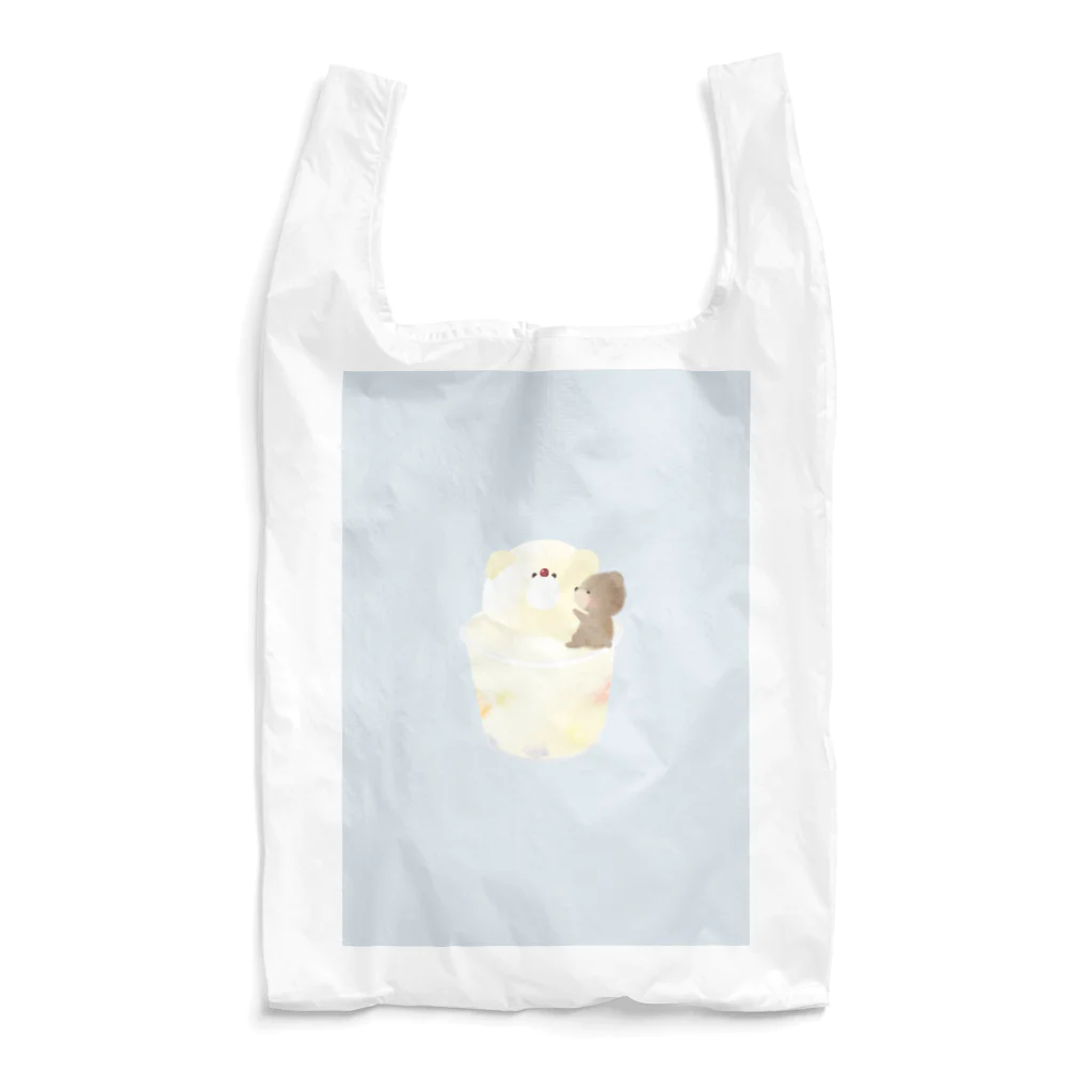 たゆたるのこいしたクマとカップアイス Reusable Bag