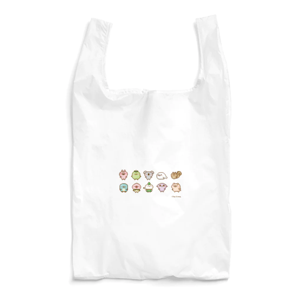 chackmo@かまってウサちゃんのchackmoドットキャラグッズ（横） Reusable Bag