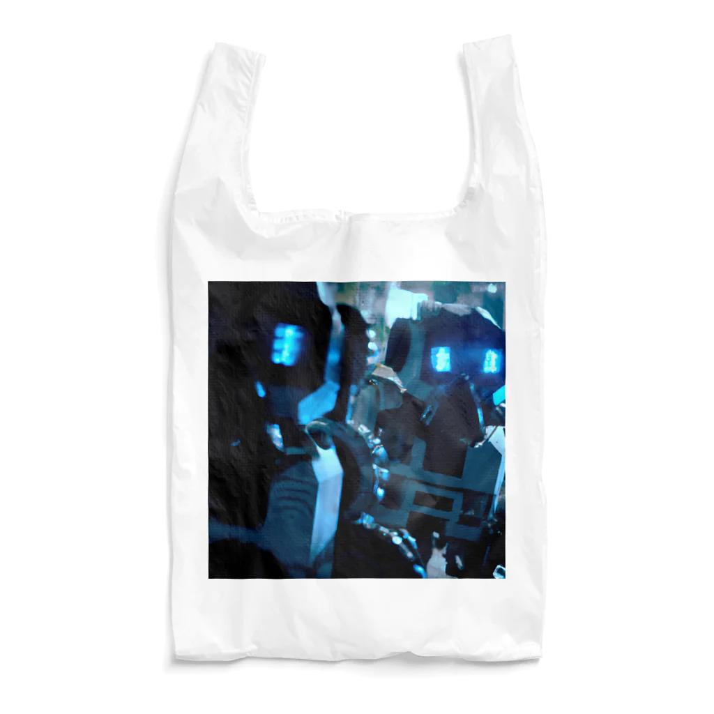 tiger4thのCyberpunk robots Reusable Bag