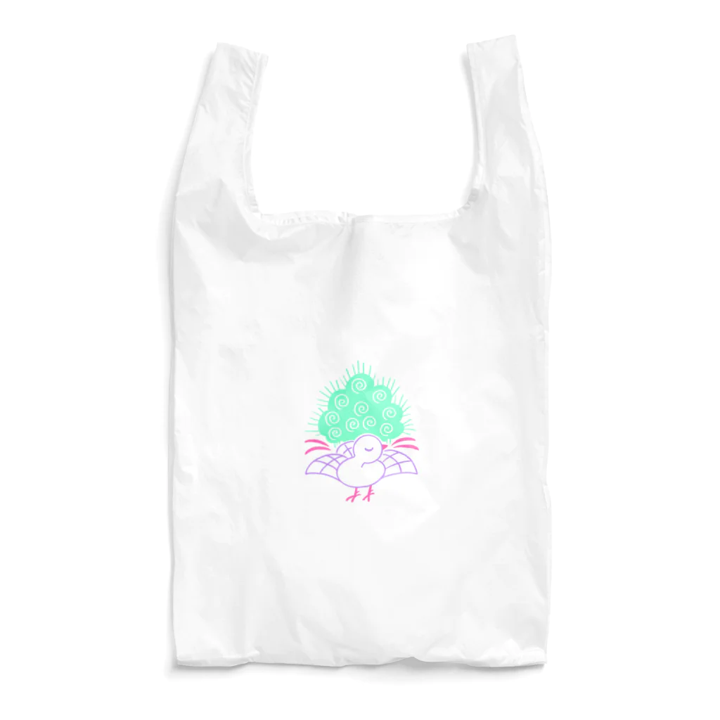 麻雀グッズ🀄️-kawaii mahjong-の麻雀🀄️一索(イーソー) Reusable Bag