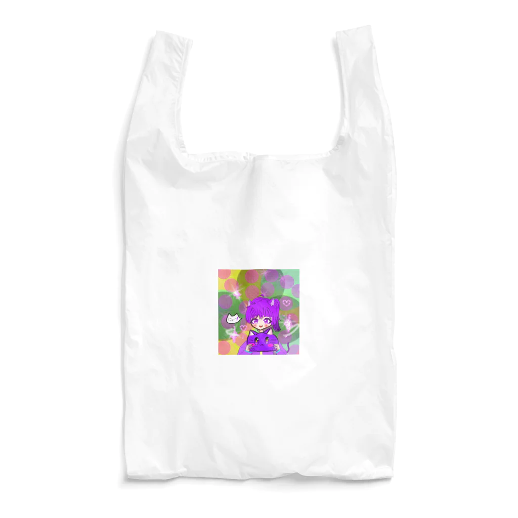 名も無き屋の紫猫 Reusable Bag