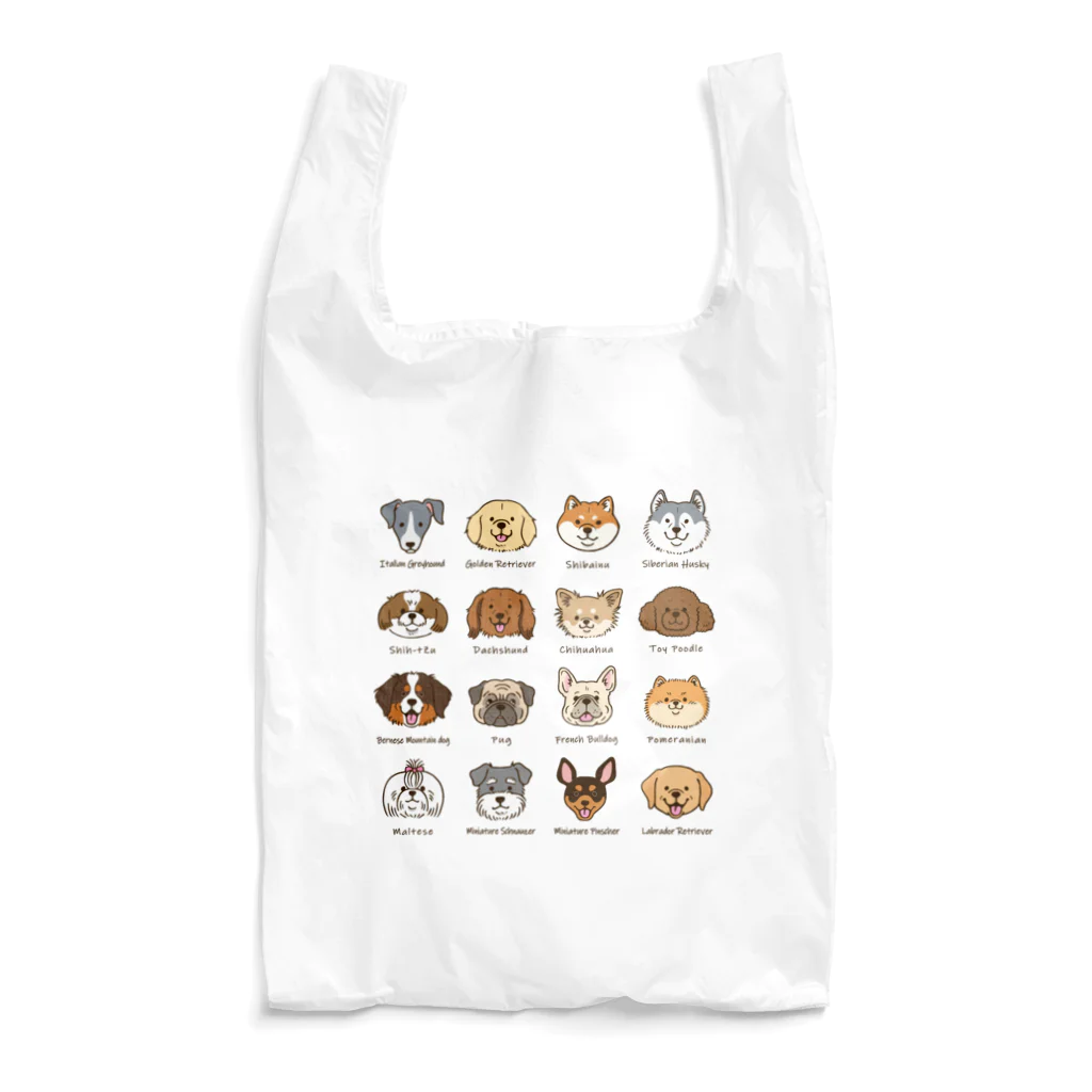 ひめとまい（沖縄・動物イラスト得意）のいー－－っぱいのワン！！ Reusable Bag