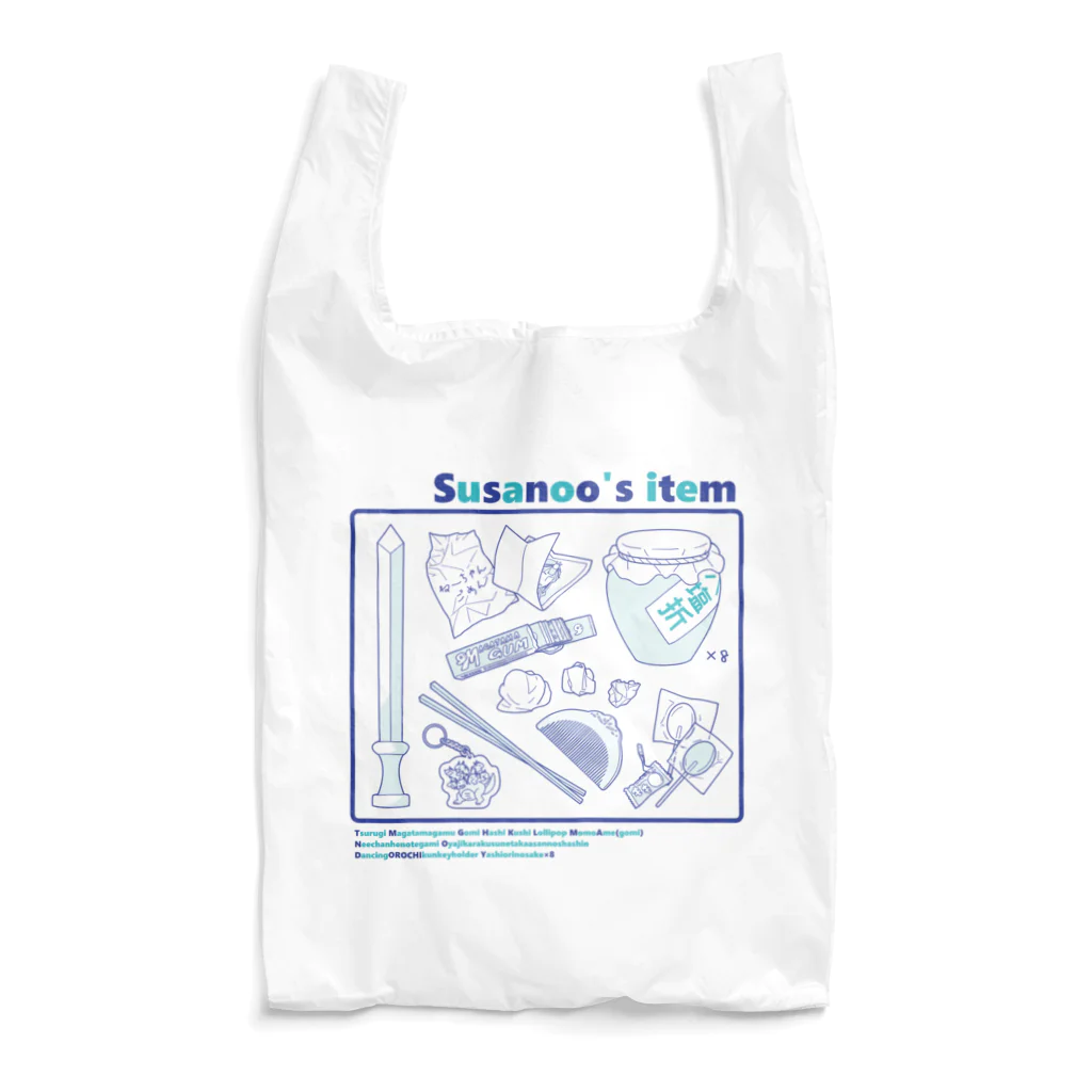 CHICHIZŌのSusanoo's item (青×水) Reusable Bag